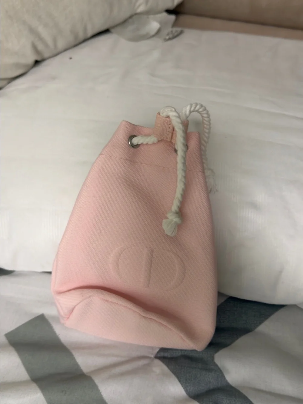 Dior CD Drawstring Cosmetic Bag Pouch